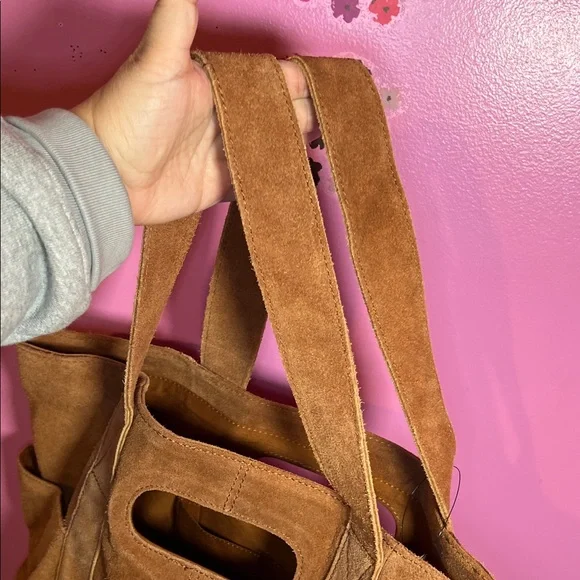 Free People Suede Caravan Tote brown - Picture 14 of 15